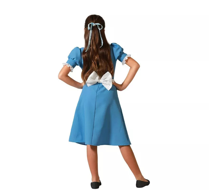 Disfraz de Princesa de Cuento azul para niña