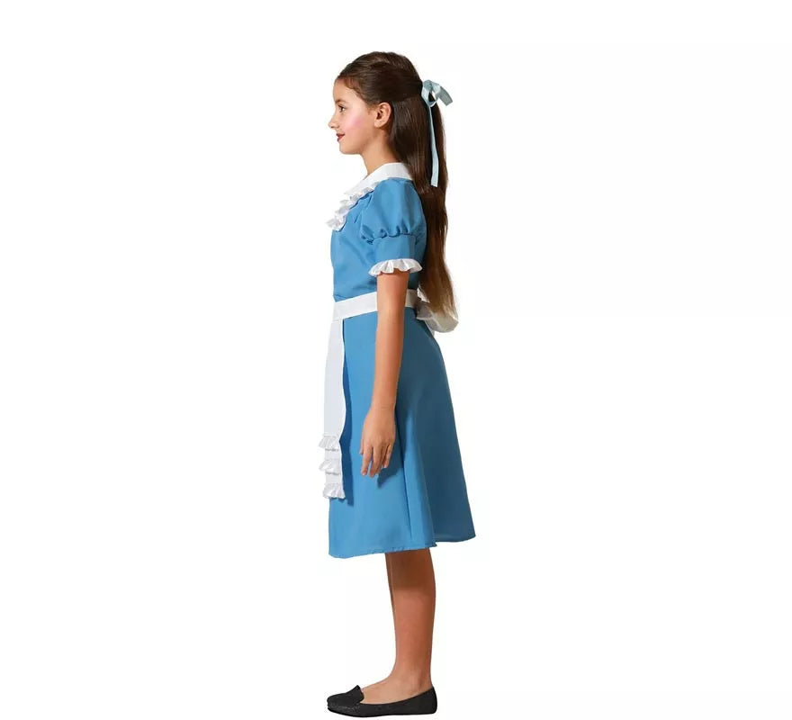 Disfraz de Princesa de Cuento azul para niña