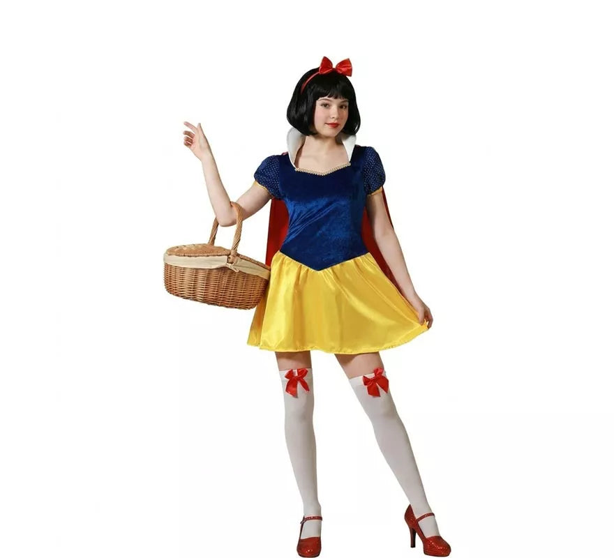 Disfraz de Princesa del Bosque minifalda para mujer