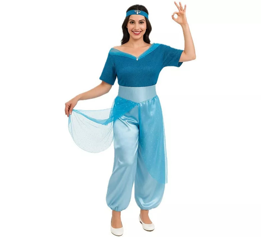Disfraz de Princesa del Desierto Azul para mujer