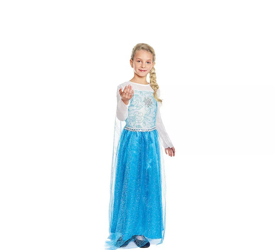 Translation missing: en.Disfraz de Princesa del Hielo Azul para niña