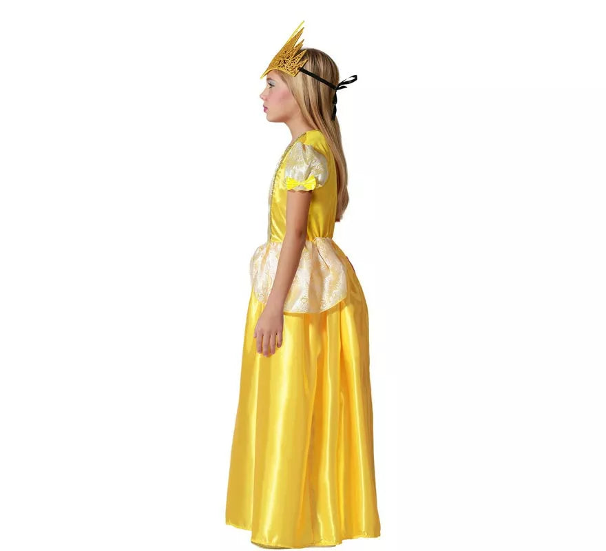 Translation missing: it.Disfraz de Princesa dorada de Cuento para niña