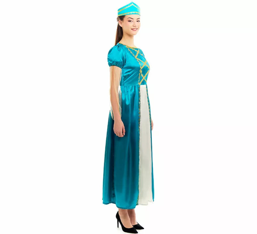 Translation missing: en.Disfraz de Princesa Medieval azul para mujer