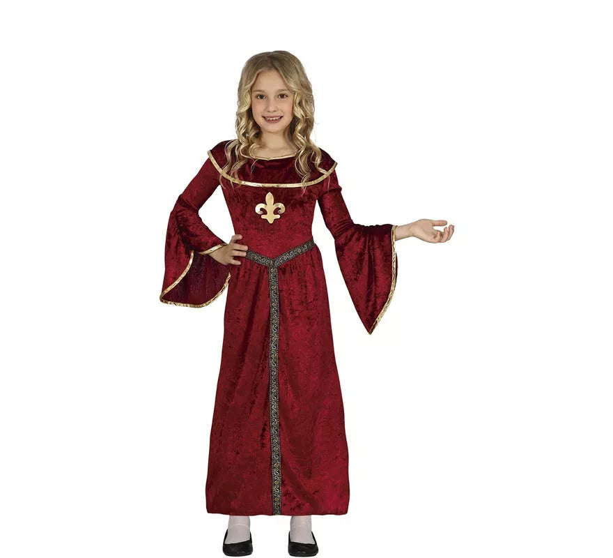 Translation missing: en.Disfraz de Princesa Medieval con mangas para niña