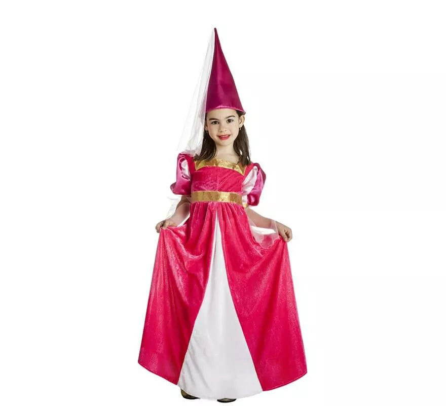Disfraz de Princesa Medieval de cuento para niña