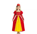 Disfraz de Princesa Medieval Roja para niña