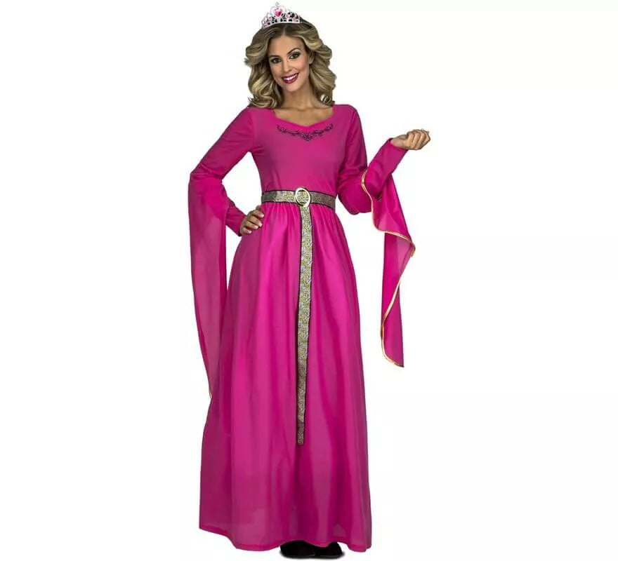 Disfraz de Princesa Medieval Rosa para mujer