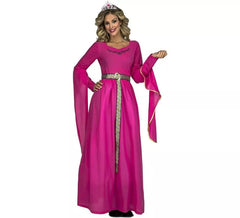 Pink Medieval Princess Costume for Women