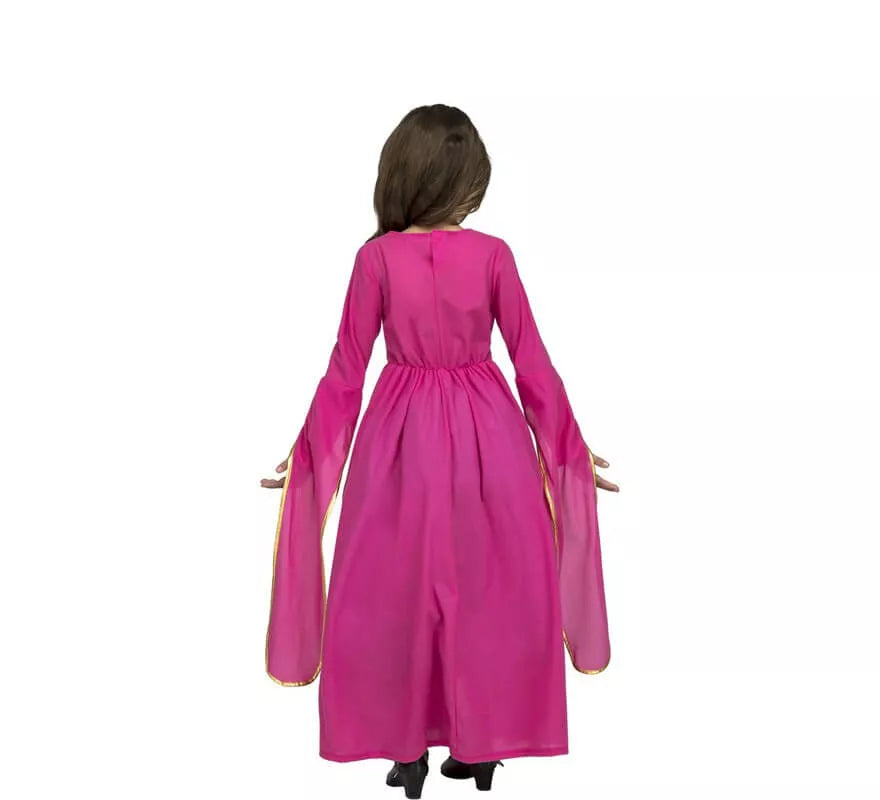 Disfraz de Princesa Medieval Rosa para niña