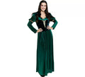 Disfraz de Princesa Medieval verde oscuro para mujer