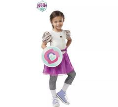 Princess Nella Knight deluxe costume for girls