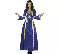 Blue Medieval Princess or Noble costume for women