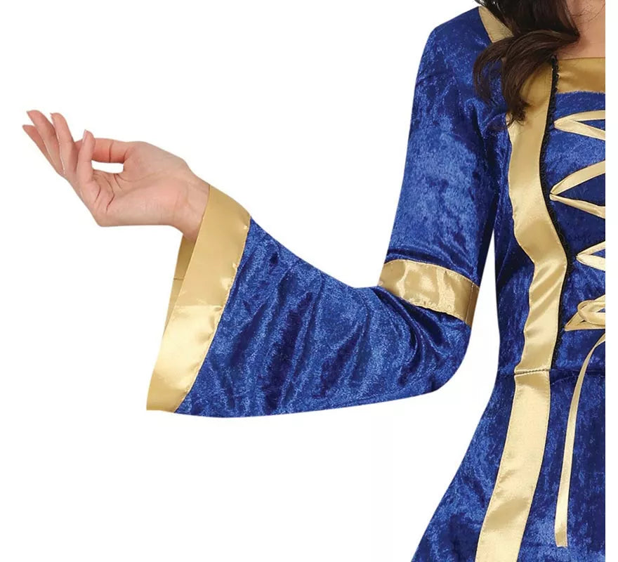 Translation missing: en.Disfraz de Princesa o Noble Medieval azul para mujer