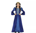 Disfraz de Princesa o Noble Medieval azul para niña