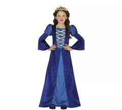 Blue Medieval Princess or Noble costume for girl