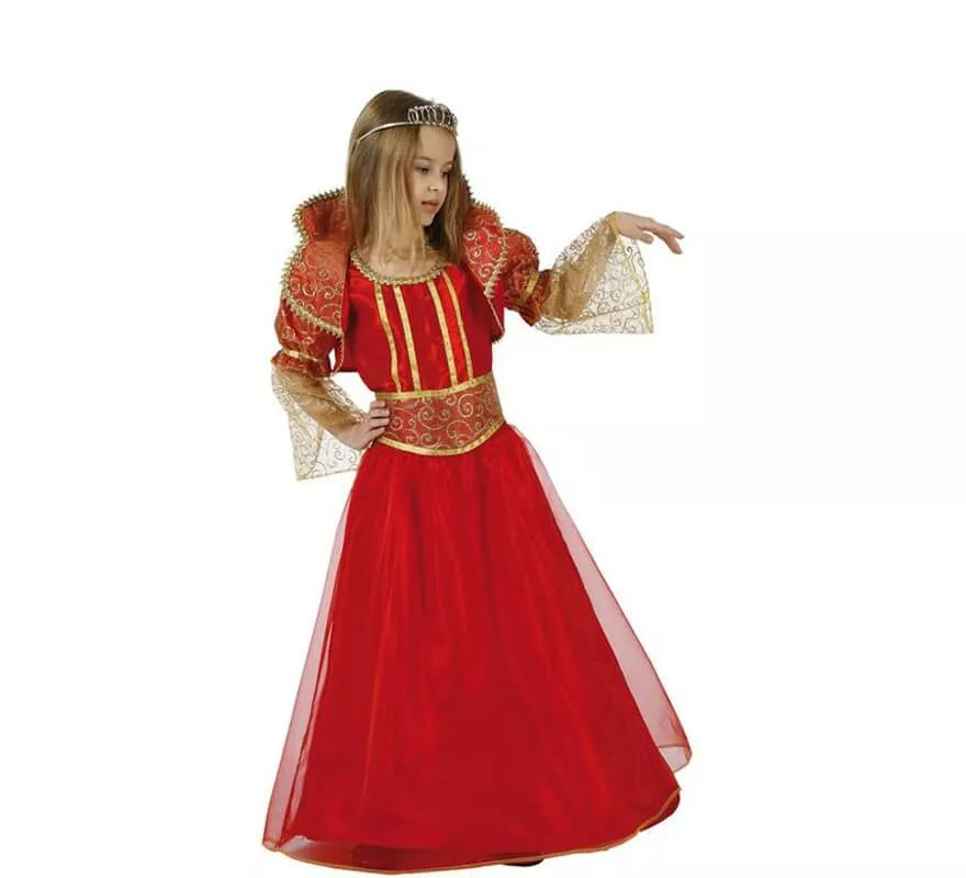 Translation missing: en.Disfraz de Princesa o Reina rojo para niñas