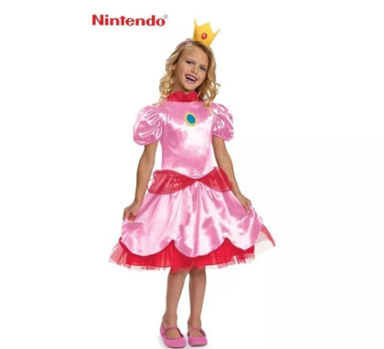 Disfraz de Princesa Peach de Super Mario Nintendo para niña