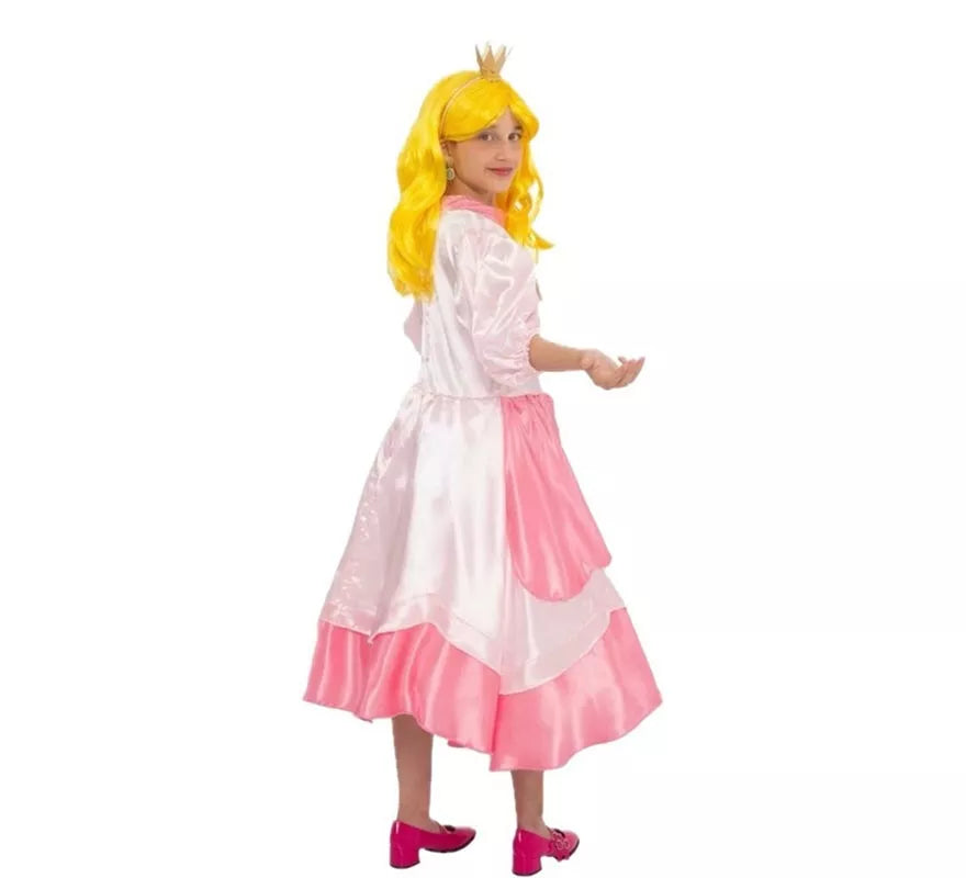 Translation missing: en.Disfraz de Princesa rosa con broche para niña