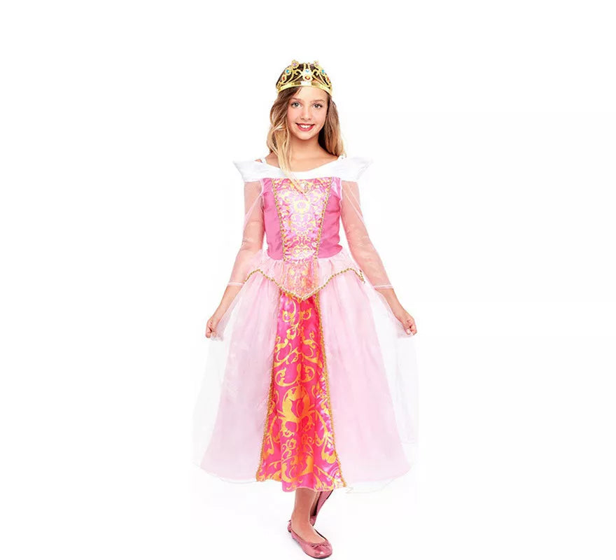 Translation missing: en.Disfraz de Princesa Rosa de Cuento para niña