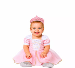 Pink princess costume for girl and baby