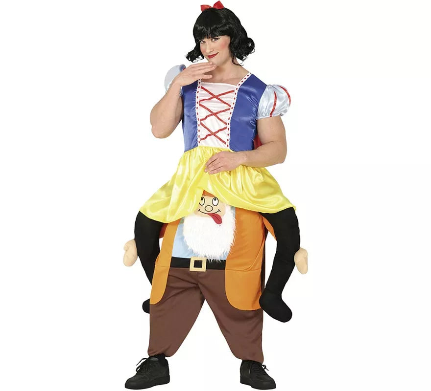 Disfraz de Princesa sobre enano para hombre