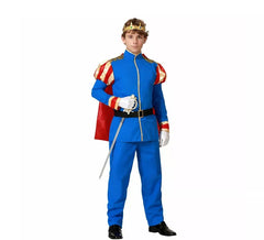 Prince Charming costume with cape for men