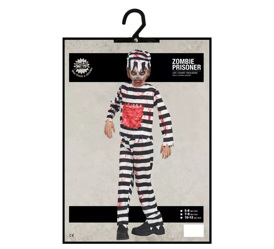 Disfraz de Prisionero Zombie para niños