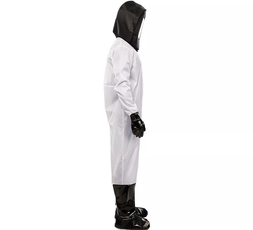 Translation missing: en.Disfraz de Químico en traje blanco y negro para hombre