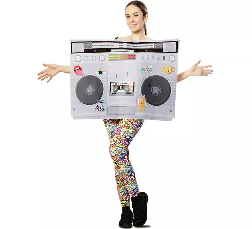 Disfraz de Radiocasete de los 80 para adultos
