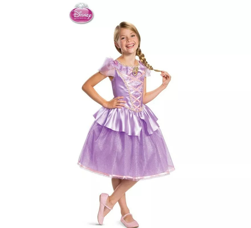 Translation missing: en.Disfraz de Rapunzel Disney Enredados Deluxe para niña