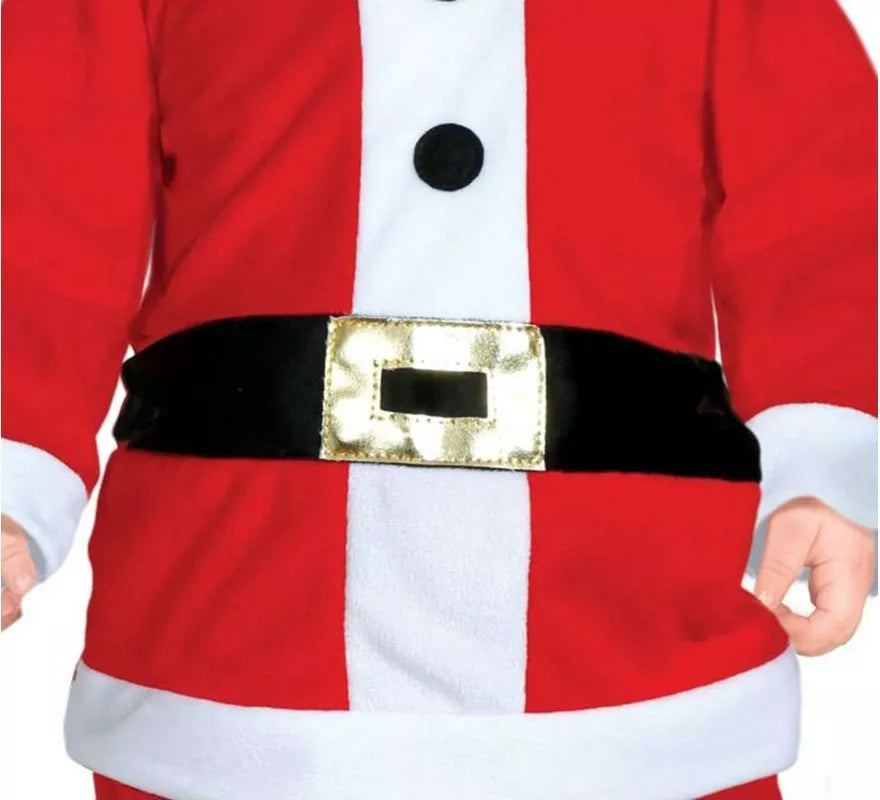 Disfraz de Ratoncito Papá Noel con cinturón para bebé