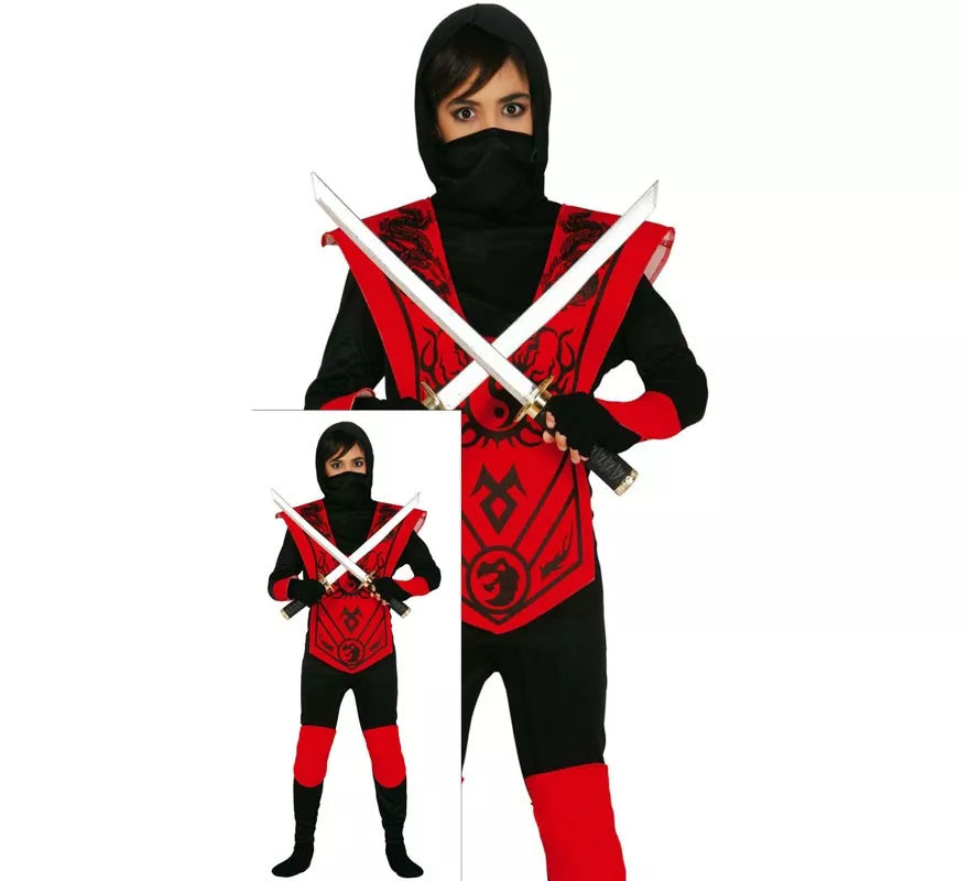 Disfraz de Red Ninja varias tallas