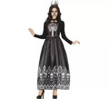 Disfraz de Reina Calavera Catrina negro para mujer