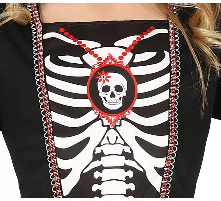 Disfraz de Reina Calavera Oscura para niña