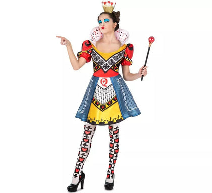 Disfraz de Reina de Corazones con medias para mujer