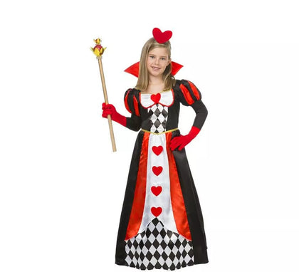 Disfraz de Reina de Corazones para niña