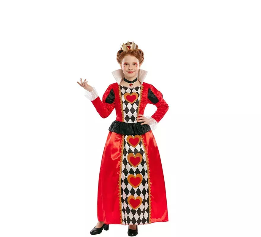 Disfraz de Reina de Corazones para niña