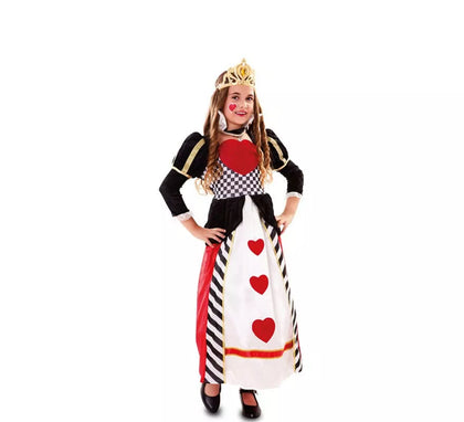Disfraz de Reina de Corazones para niña
