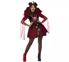 Red Queen of Broken Hearts costume for women