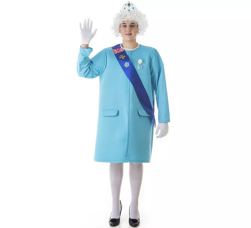 Disfraz de Reina Isabel II del Reino Unido para adultos