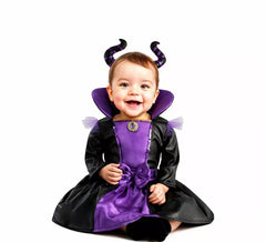 Evil Queen Costume with Horns for Babies
