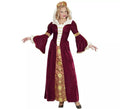 Disfraz de Reina Medieval Burdeos para mujer