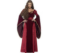 Disfraz de Reina Medieval Burdeos para mujer