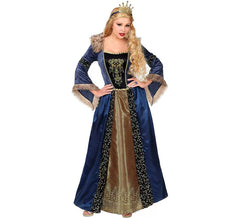 Long Medieval Queen Costume for women