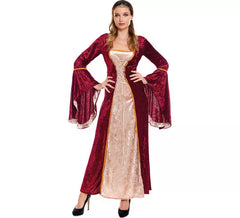 Vinotinto Medieval Queen costume for women
