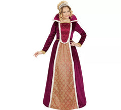 Royal Queen Costume with High Neck for Women