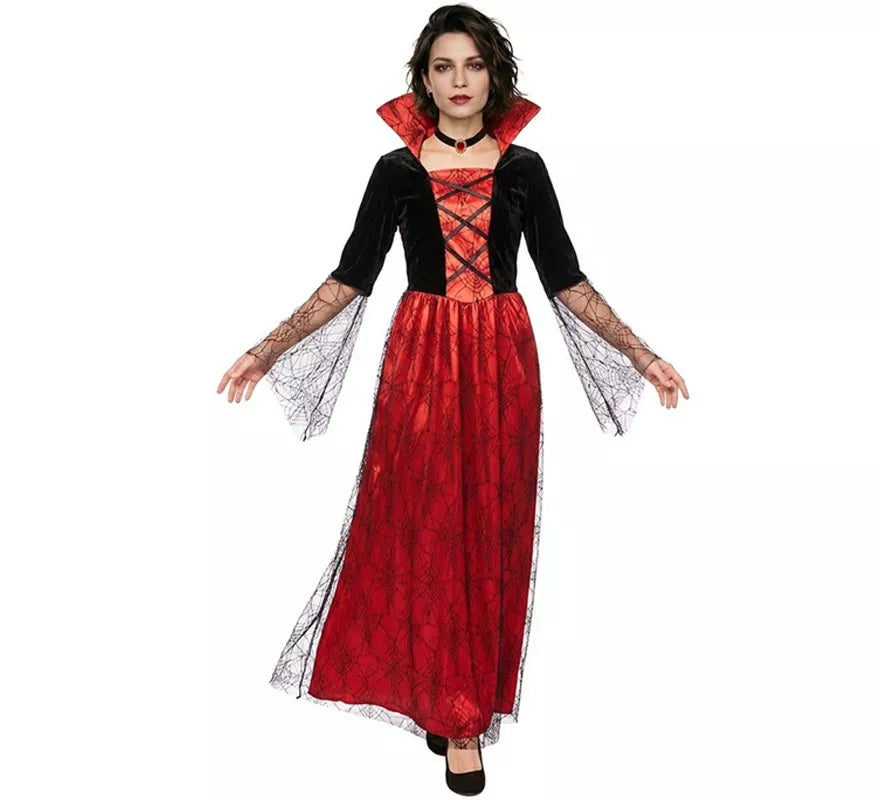 Translation missing: en.Disfraz de Reina Vampira antigua rojo para mujer
