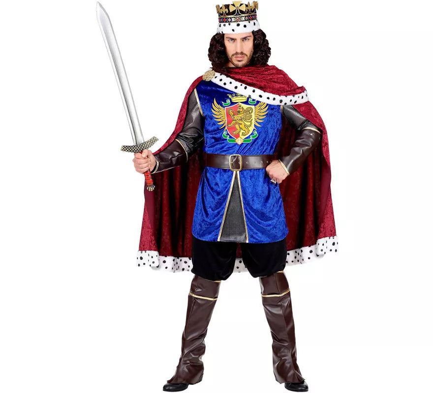 Translation missing: en.Disfraz de Rey de Guerreros Medieval para hombre