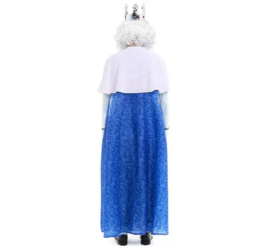 Translation missing: en.Disfraz de Rey Mago Melchor azul y blanco para hombre