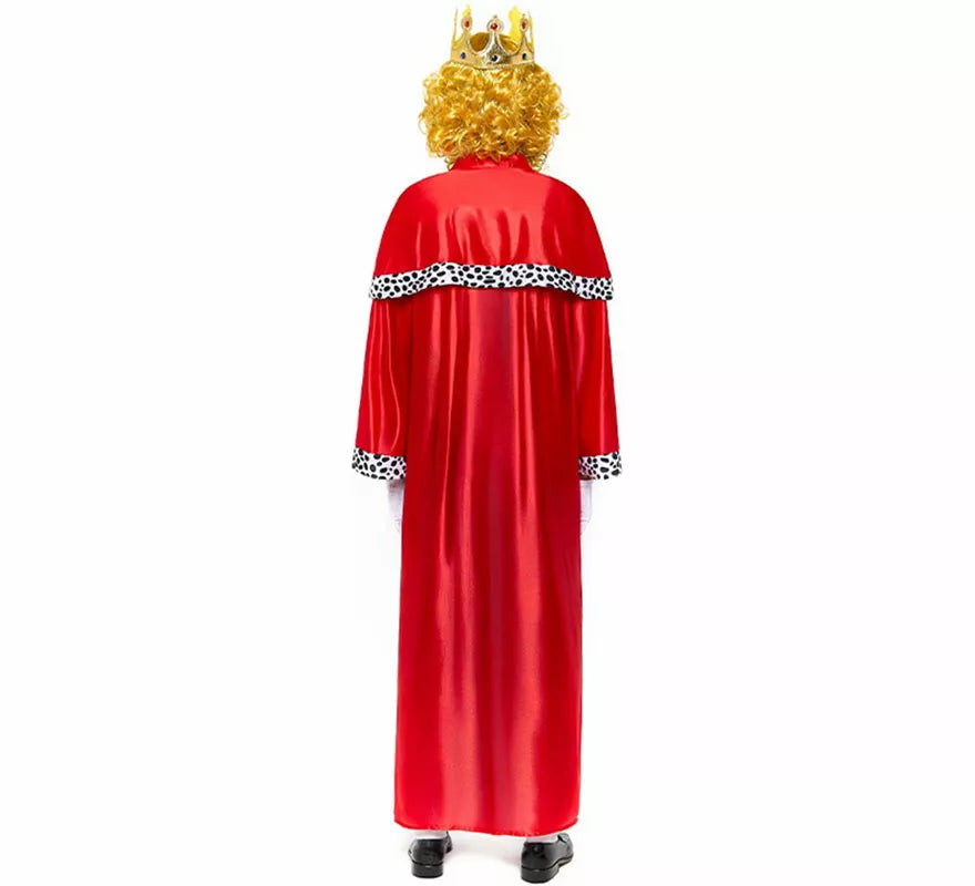Disfraz de Rey Mago roja para hombre